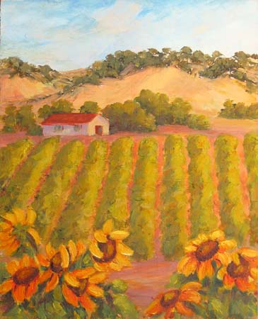 Vineyards and Sunflowers copy